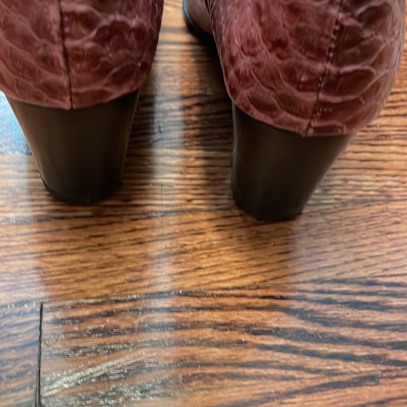Vintage cowboy boots. Size 38.Made in Italy. Beautiful rose colour & skins. - Picture 6 of 14